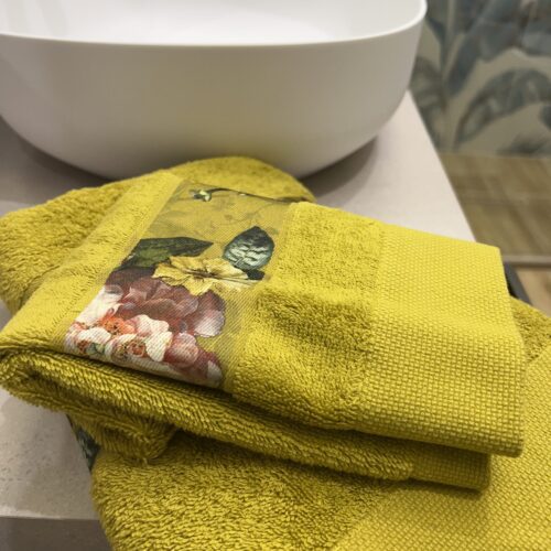 ESSENZA-Fleur towel coppia viso+ospite