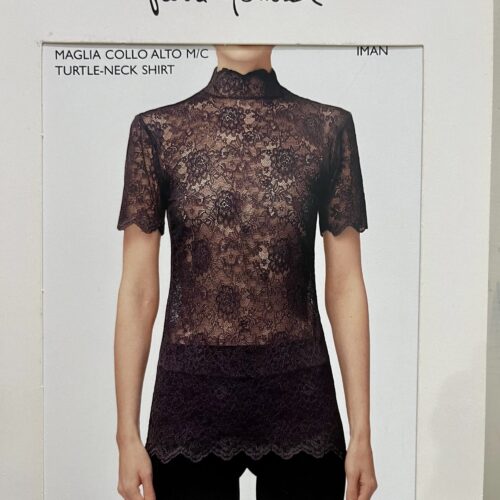 PIERRE MANTOUX - Maglia Mezza Manica in Pizzo