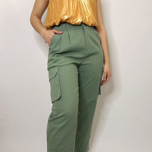 INFLUENCER - Green ease pantalone